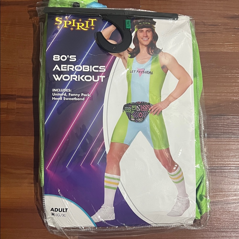 Spirit Neon Green 80's Aerobics Outfit
